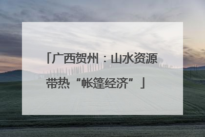 广西贺州：山水资源带热“帐篷经济”