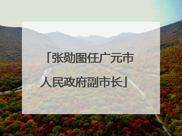 张勋图任广元市人民政府副市长