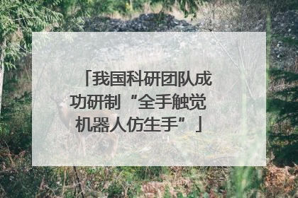 我国科研团队成功研制“全手触觉机器人仿生手”