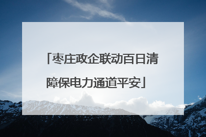 枣庄政企联动百日清障保电力通道平安