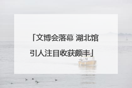 文博会落幕 湖北馆引人注目收获颇丰