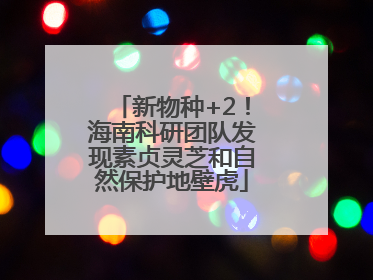 新物种+2！海南科研团队发现素贞灵芝和自然保护地壁虎
