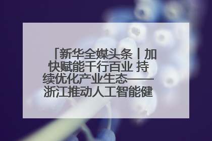 新华全媒头条丨加快赋能千行百业 持续优化产业生态——浙江推动人工智能健康有序发展观察