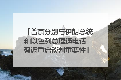 普京分别与伊朗总统和以色列总理通电话 强调重启谈判重要性