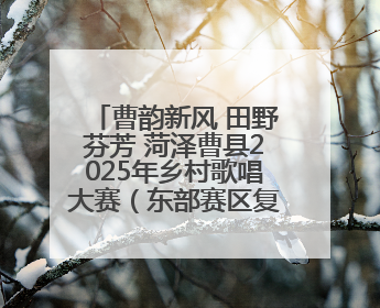 曹韵新风 田野芬芳 菏泽曹县2025年乡村歌唱大赛（东部赛区复赛）举办