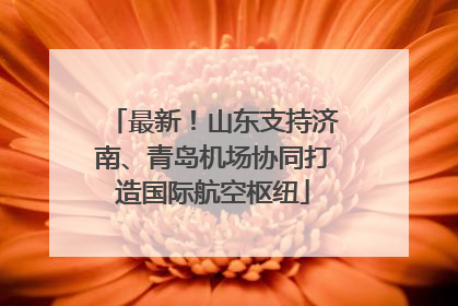 最新！山东支持济南、青岛机场协同打造国际航空枢纽