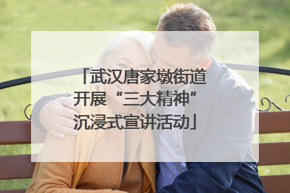 武汉唐家墩街道开展“三大精神”沉浸式宣讲活动