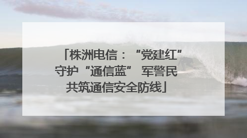 株洲电信：“党建红”守护“通信蓝” 军警民共筑通信安全防线