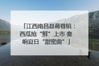 江西南昌县蒋巷镇：西瓜抢“鲜”上市 奏响夏日“甜蜜曲”