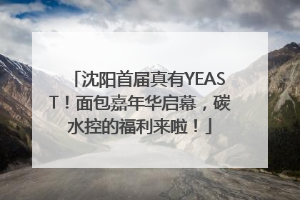 沈阳首届真有YEAST！面包嘉年华启幕，碳水控的福利来啦！