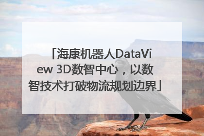 海康机器人DataView 3D数智中心，以数智技术打破物流规划边界