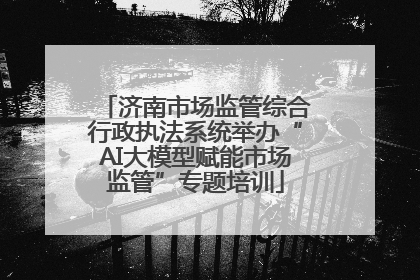 济南市场监管综合行政执法系统举办“AI大模型赋能市场监管”专题培训