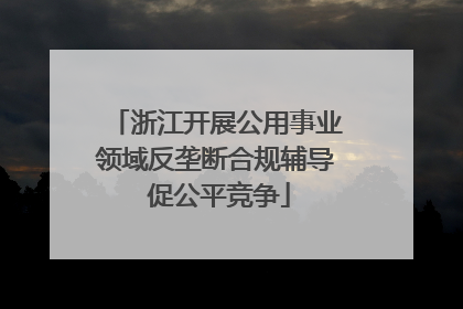 浙江开展公用事业领域反垄断合规辅导 促公平竞争