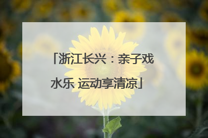 浙江长兴：亲子戏水乐 运动享清凉