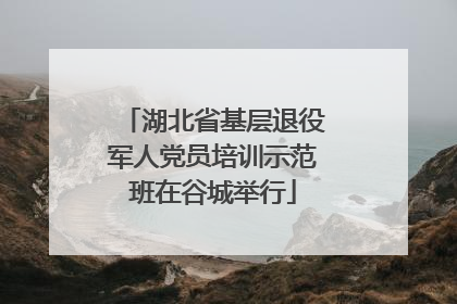 湖北省基层退役军人党员培训示范班在谷城举行