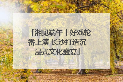 湘见端午丨好戏轮番上演 长沙打造沉浸式文化盛宴