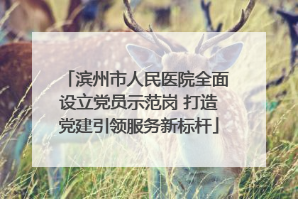 滨州市人民医院全面设立党员示范岗 打造党建引领服务新标杆