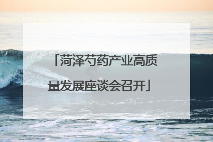菏泽芍药产业高质量发展座谈会召开