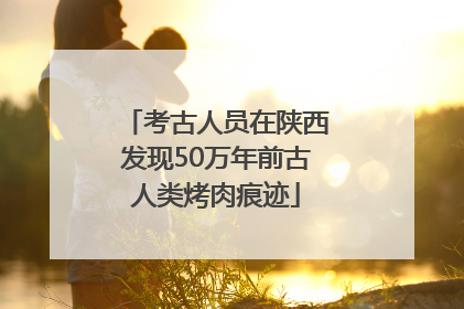 考古人员在陕西发现50万年前古人类烤肉痕迹