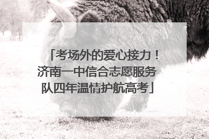 考场外的爱心接力！济南一中信合志愿服务队四年温情护航高考