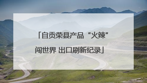 自贡荣县产品“火辣”闯世界 出口刷新纪录