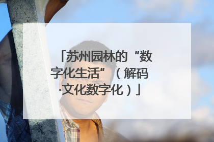 苏州园林的“数字化生活”（解码·文化数字化）