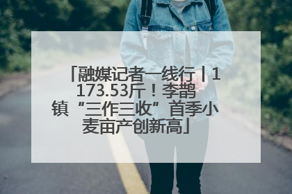 融媒记者一线行丨1173.53斤！李鹊镇“三作三收”首季小麦亩产创新高
