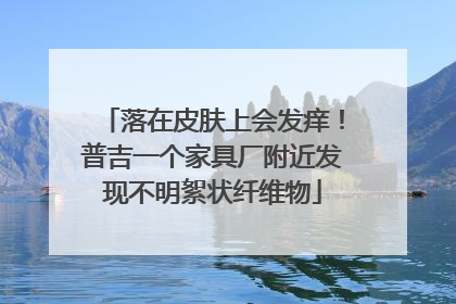落在皮肤上会发痒！普吉一个家具厂附近发现不明絮状纤维物