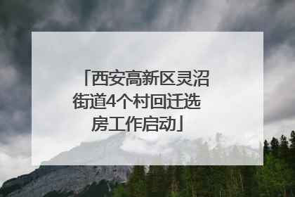西安高新区灵沼街道4个村回迁选房工作启动
