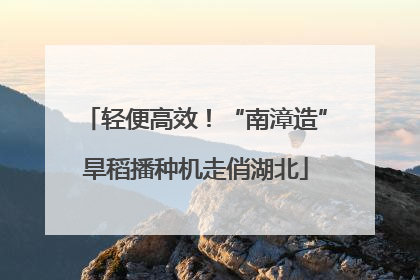 轻便高效！“南漳造”旱稻播种机走俏湖北
