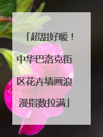 超甜好暖！中华巴洛克街区花卉墙画浪漫指数拉满