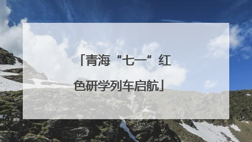 青海“七一”红色研学列车启航