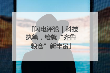 闪电评论｜科技执笔，绘就“齐鲁粮仓”新丰景