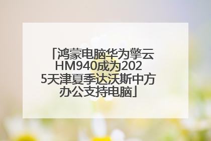 鸿蒙电脑华为擎云 HM940成为2025天津夏季达沃斯中方办公支持电脑