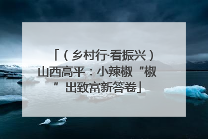 （乡村行·看振兴）山西高平：小辣椒“椒”出致富新答卷