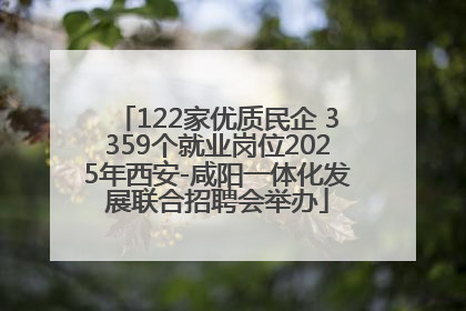 122家优质民企 3359个就业岗位2025年西安-咸阳一体化发展联合招聘会举办