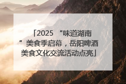 2025 “味道湖南”美食季启幕，岳阳啤酒美食文化交流活动点亮