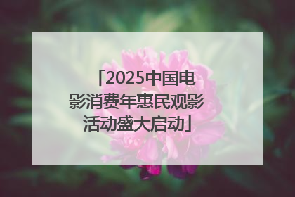 2025中国电影消费年惠民观影活动盛大启动