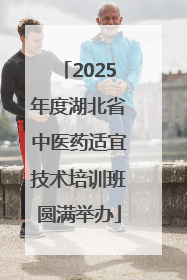 2025年度湖北省中医药适宜技术培训班圆满举办