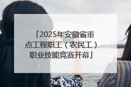 2025年安徽省重点工程职工（农民工）职业技能竞赛开幕