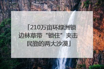 210万亩环绿洲锁边林草带“锁住”夹击民勤的两大沙漠