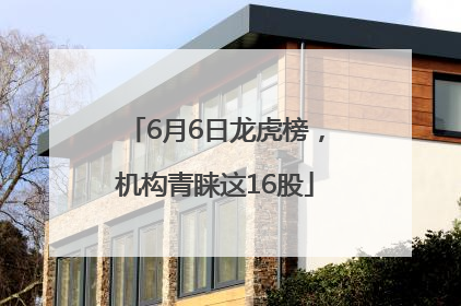 6月6日龙虎榜，机构青睐这16股
