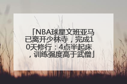 NBA球星文班亚马已离开少林寺，完成10天修行：4点半起床，训练强度高于武僧